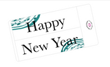 WV14 || Waves Happy New Year Full Day Stickers