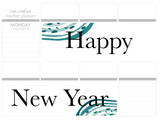 WV14 || Waves Happy New Year Full Day Stickers