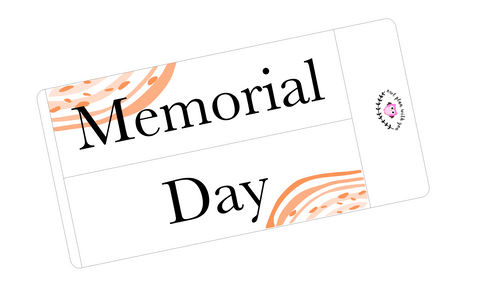 WV16 || Waves Memorial Day Full Day Stickers