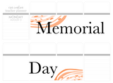 WV16 || Waves Memorial Day Full Day Stickers