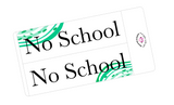 WV19 || Waves No School Full Day Stickers