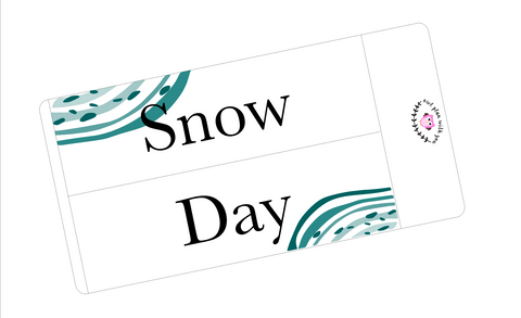 WV23 || Waves Snow Day Full Day Stickers