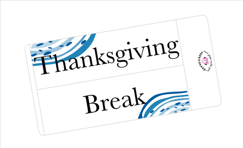 WV26 || Waves Thanksgiving Break Full Day Stickers