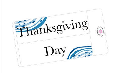 WV27 || Waves Thanksgiving Day Full Day Stickers