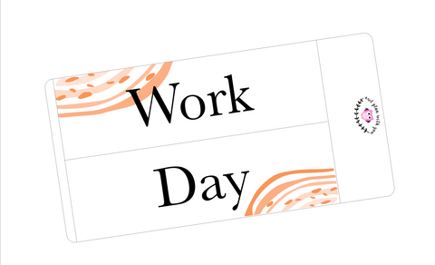 WV30 || Waves Work Day Full Day Stickers