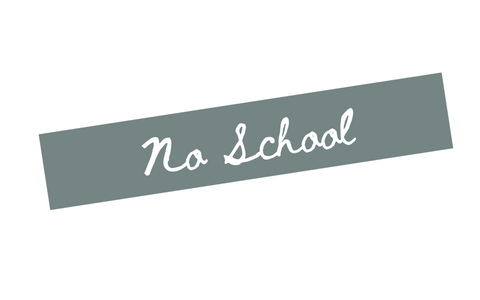 EV19 || Neutral Vertical No School Full Day Stickers