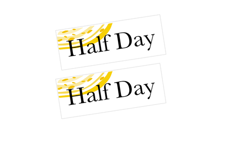 EV13 || Waves Vertical Half Day Full Day Stickers