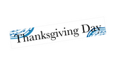 EV27 || Waves Vertical Thanksgiving Day Full Day Stickers