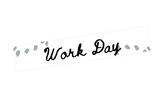 EV30 || Splatter Vertical Work Day Full Day Stickers