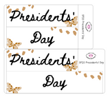 SP20 || Splatter Presidents' Day Full Day Stickers