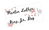 SP18 || Splatter MLK Jr. Day Full Day Stickers