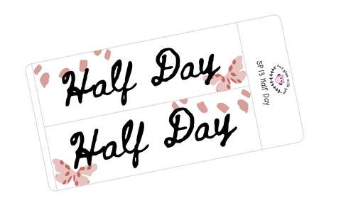 SP13 || Splatter Half Day Full Day Stickers