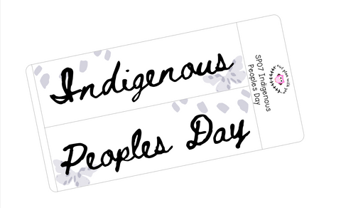 SP07 || Splatter Columbus/Indigenous Peoples Day Full Day Stickers