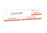 WV32 || Waves Passwords Log Stickers