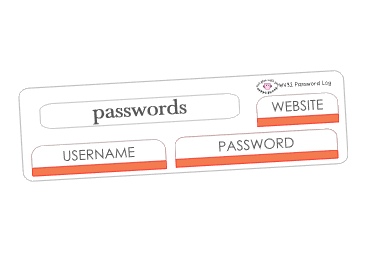 WV32 || Waves Passwords Log Stickers