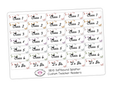 SB10 || Splatter Softbound Teacher Planner Header Stickers