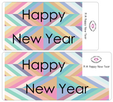 R14 || Retro Happy New Year Full Day Stickers