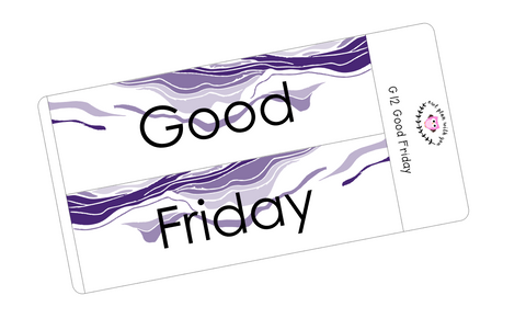 G12 || Geode Good Friday Full Day Stickers