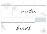 F29 || Floral Winter Break Full Day Stickers