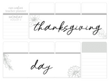 F27 || Floral Thanksgiving Day Full Day Stickers