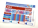 PP07 || July Firework Plum Paper Planner Kit